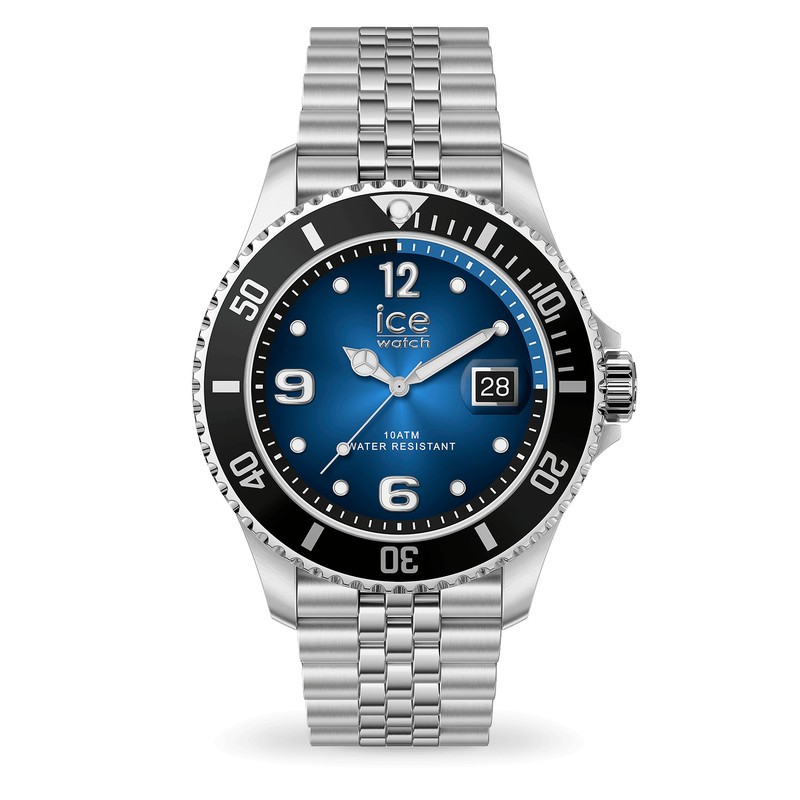 Montre Ice-Watch - ICE steel - Bleu Océan Argentée - 41 mm