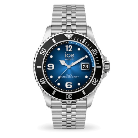 Montre Ice-Watch - ICE steel - Bleu Océan Argentée - 41 mm