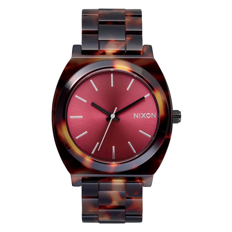 Nixon - Montre Nixon - Time Teller Acetate - Tortoise / Oxblood