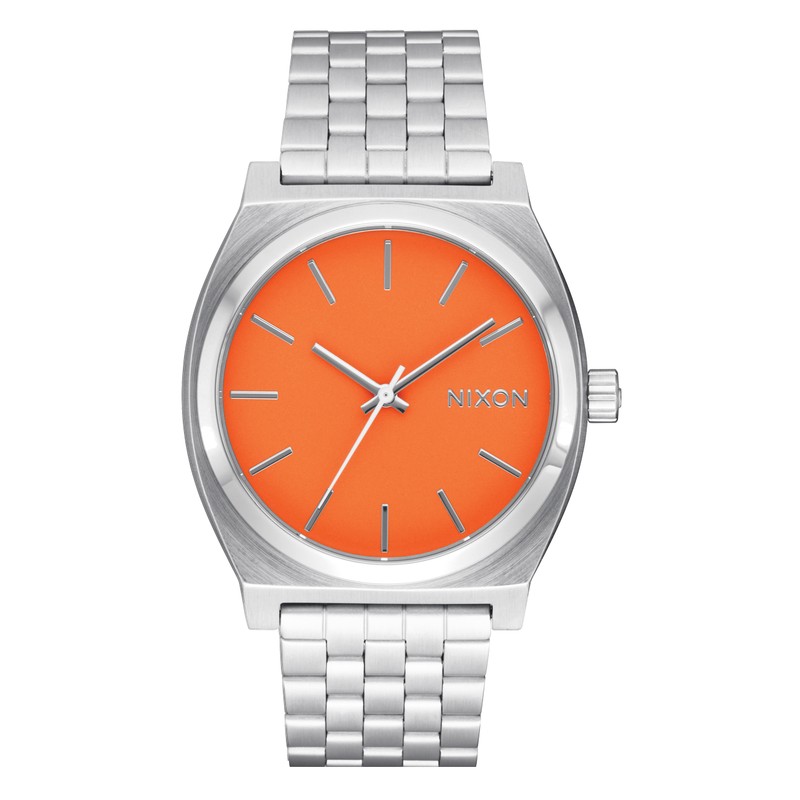 Montre Nixon - Time Teller - Silver / Mandarin