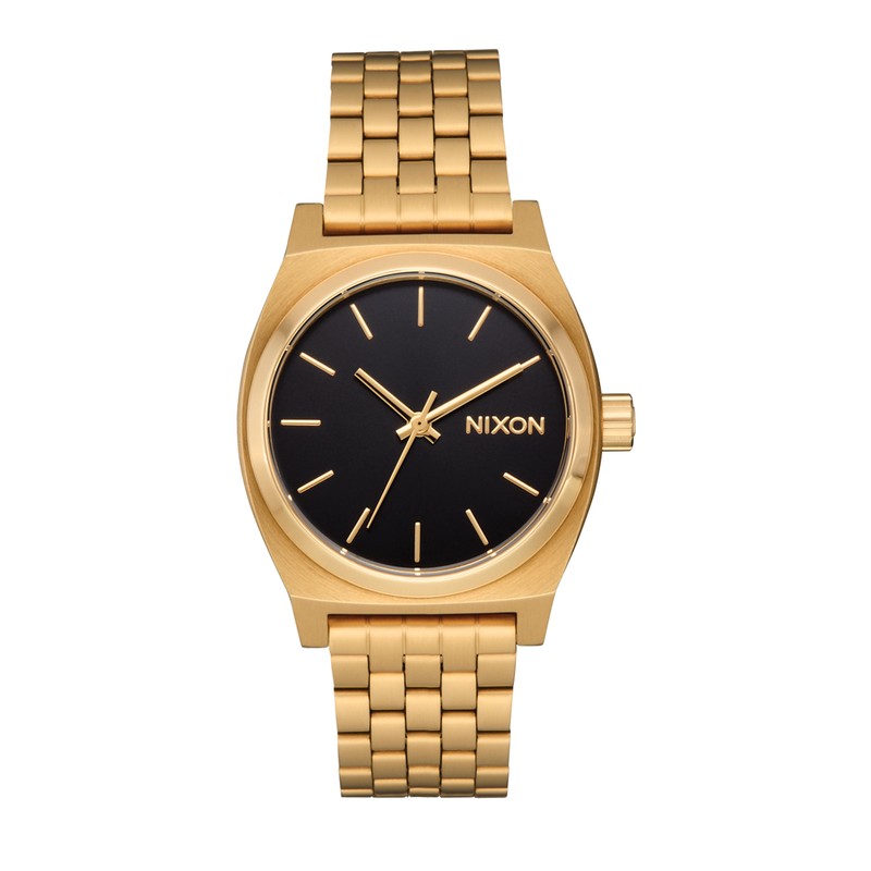 Montre Nixon - Medium Time Teller - Gold / Black / Gold