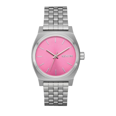 Montre Nixon - Medium Time Teller - Silver / Pink