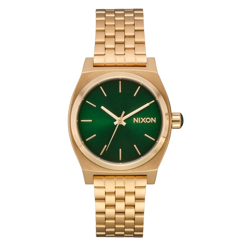 Montre Nixon - Medium Time Teller - Doré / soleil vert