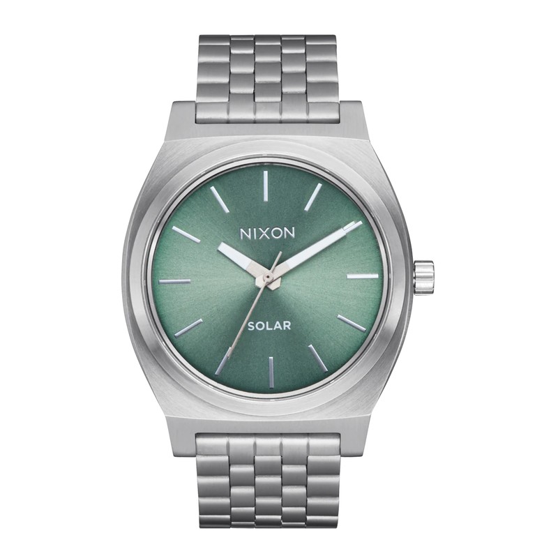 Montre Nixon - Time Teller Solar - Silver / Jade Sunray