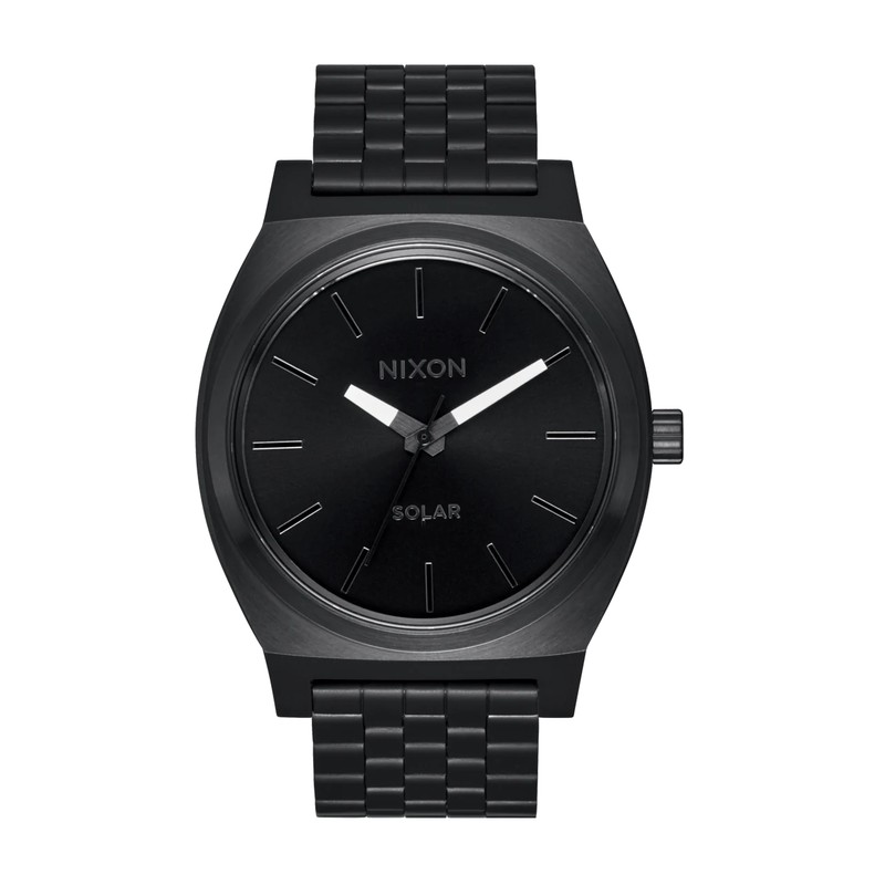 Montre Nixon - Time Teller Solar - Noir uni / blanc