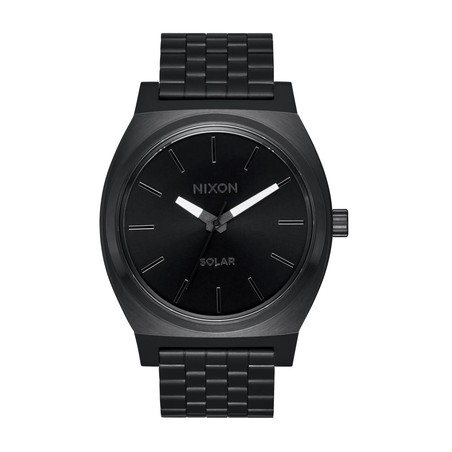 Montre Nixon - Time Teller Solar - Noir uni / blanc