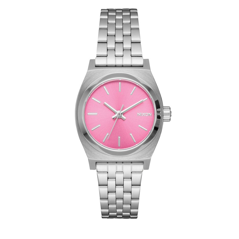 Montre Nixon - Small Time Teller - Silver / Pink