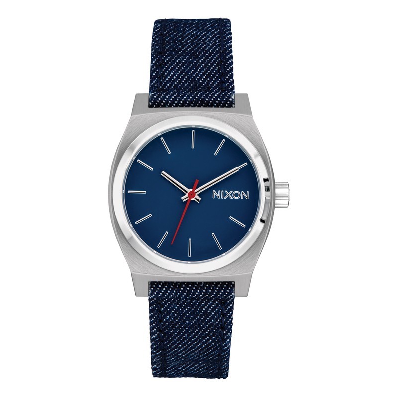 Montre Nixon - Medium Time Teller Denim - Silver / Indigo / Denim