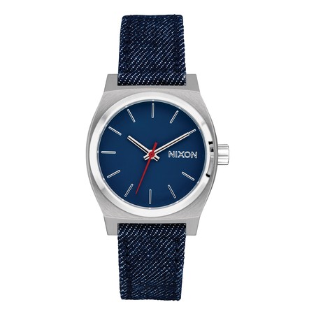 Montre Nixon - Medium Time Teller Denim - Silver / Indigo / Denim