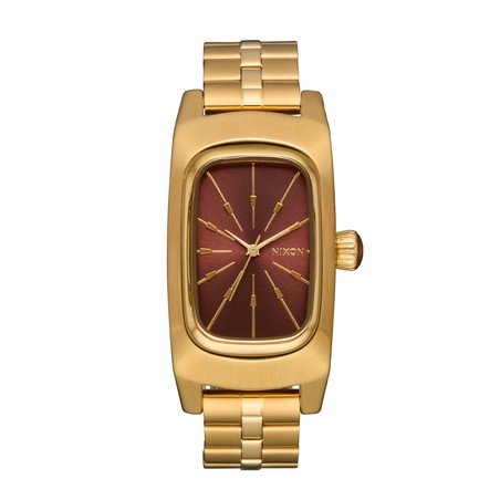 Nixon Watch - Frankie - Mid-Century / Gold / Cognac