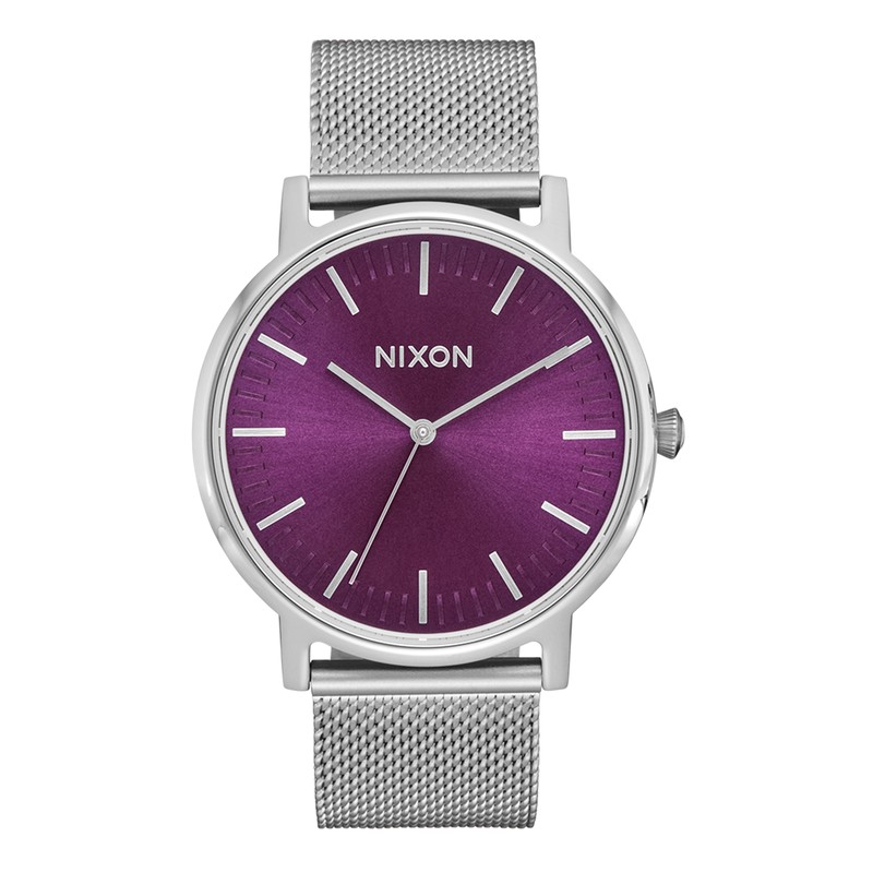 Nixon Watch - Porter Milanese - Silver Sunburst / Purple