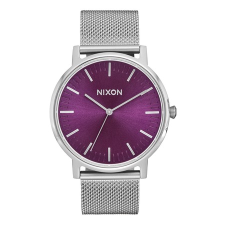 Nixon Watch - Porter Milanese - Silver Sunburst / Purple
