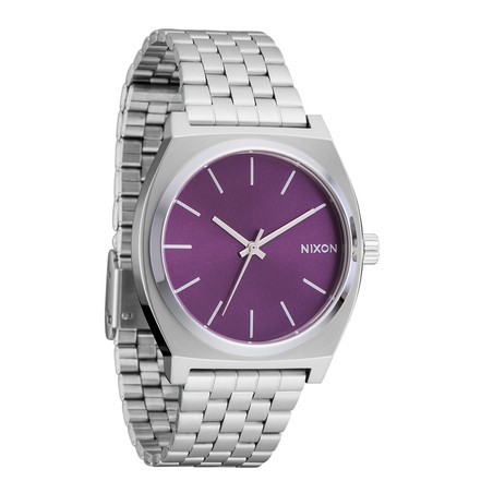 Montre Nixon - Time Teller - Argent et Violet Soleillé