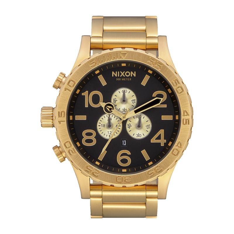 Montre Nixon - 51-30 Chrono - Or et Noir