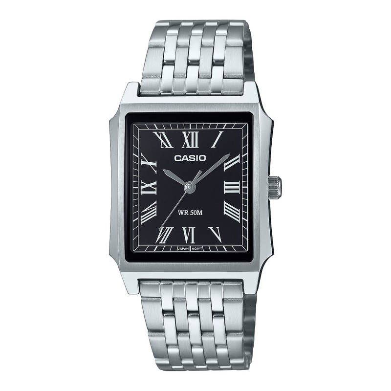 Casio Watch - Collection - Square Steel with Black Dial