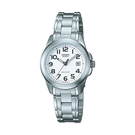 Casio Watch - Women's Collection - Stainless Steel with White Dial