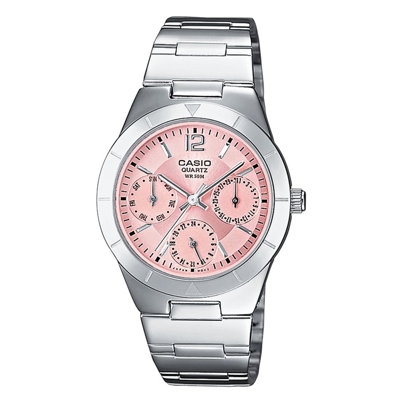 Casio Watch - Women's Collection - Stainless Steel with Pink Dial