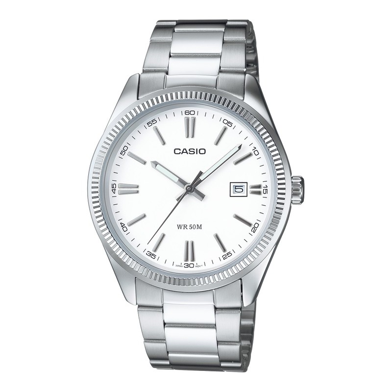 Casio Watch - Collection - Stainless Steel with White Dial