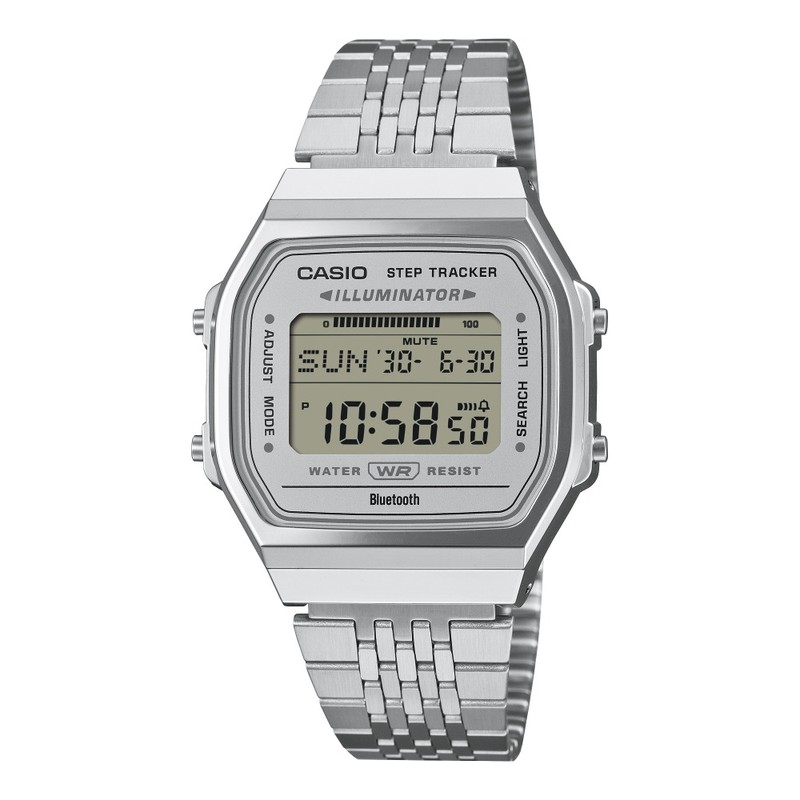 Casio Watch - Vintage - Stainless Steel, Light-Colored Dial
