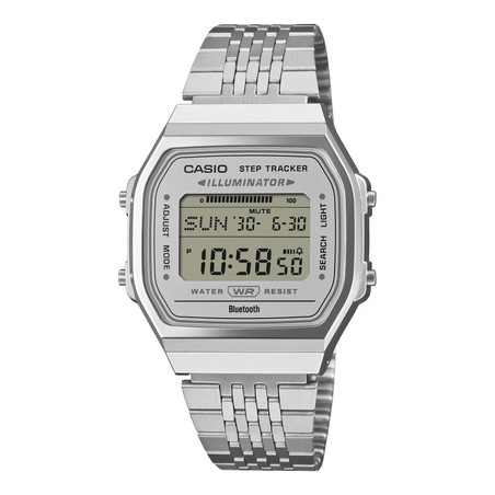 Casio Watch - Vintage - Stainless Steel, Light-Colored Dial