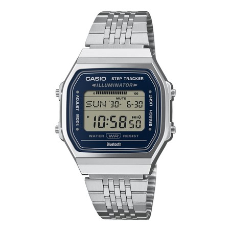 Casio Watch - Vintage - Stainless Steel, Blue Dial