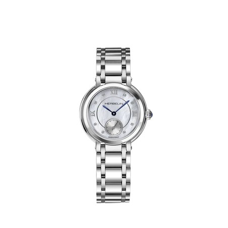 Montre Michel Herbelin - Galet - Petite Seconde - Acier & Nacre