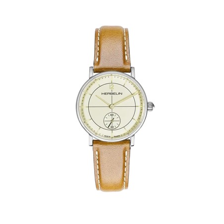 Montre Michel Herbelin - Inspiration - Petite Seconde - Acier & Cuir Camel