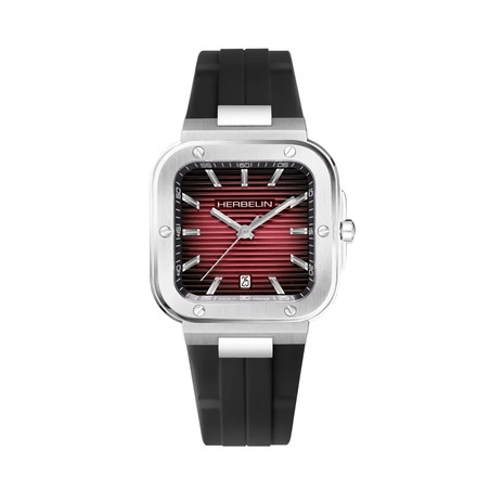 Montre Michel Herbelin - Cap Camarat - Square - Noir & Rouge