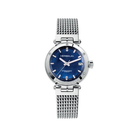 Montre Michel Herbelin - Newport - Automatique - Nacre Bleue & Diamants