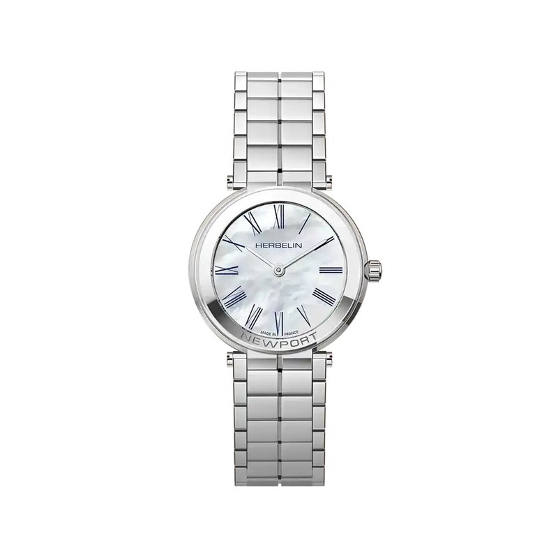 Montre Michel Herbelin - Newport - Slim Quartz - Acier & Nacre