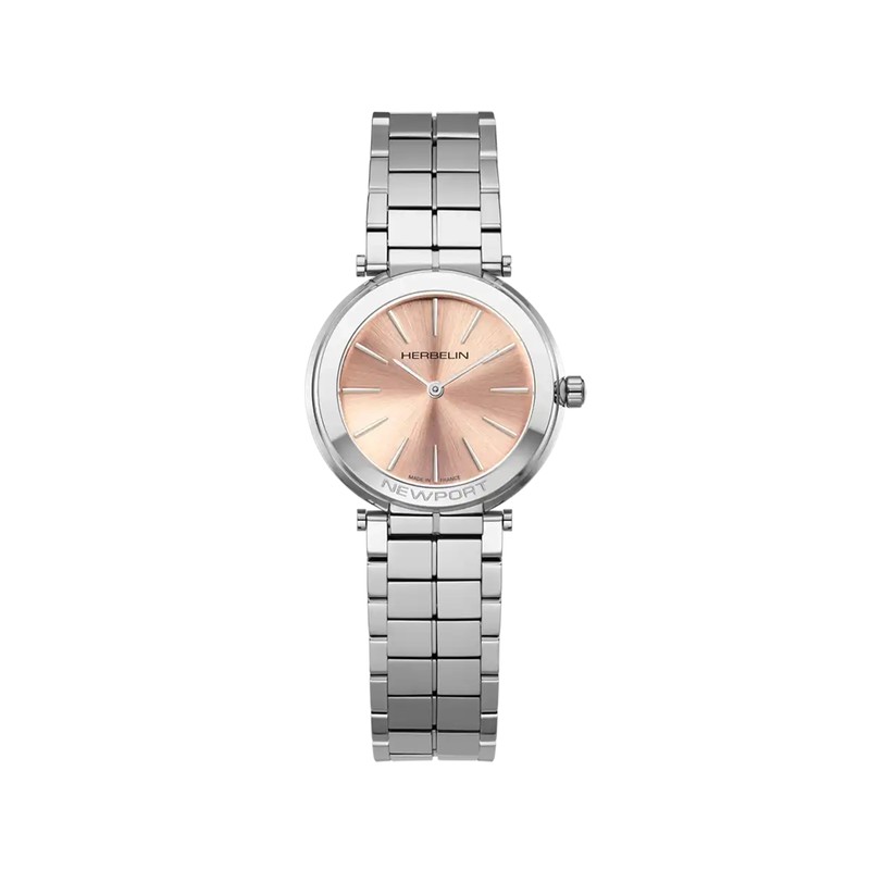 Montre Michel Herbelin - Newport Slim - Quartz - Champagne Rosé & Acier
