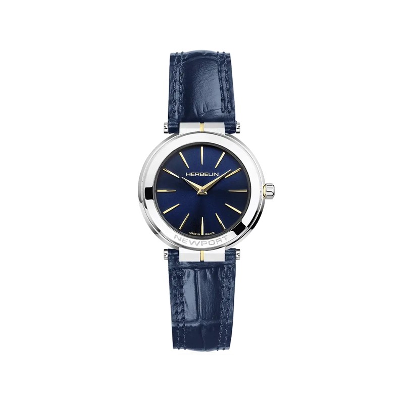 Montre Michel Herbelin - Newport - Slim - Bicolore & Cuir