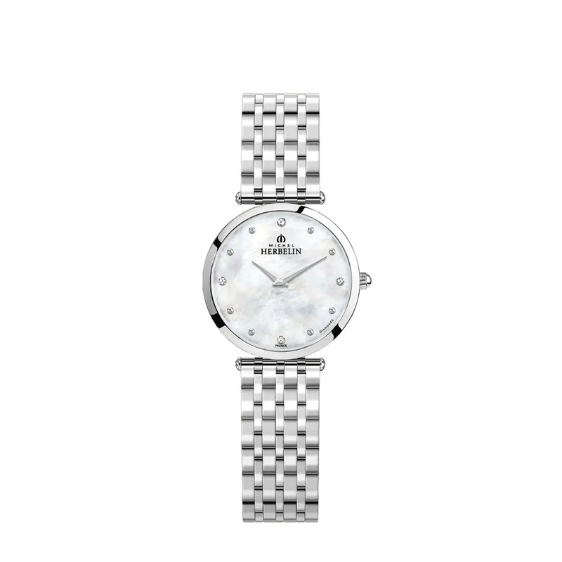 Montre Michel Herbelin - Epsilon - Quartz - Acier & Diamants