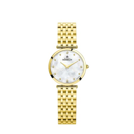Montre Michel Herbelin - Epsilon - Quartz - PVD Or Jaune & Diamants