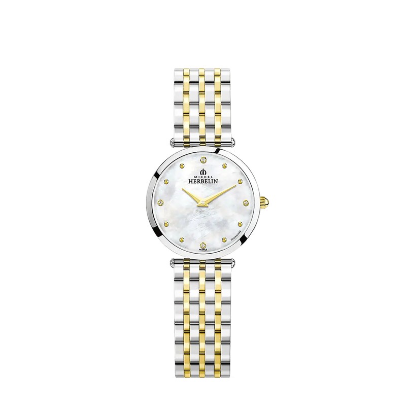 Montre Michel Herbelin - Epsilon - Quartz - Bicolore & Diamants