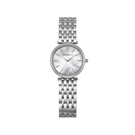 Montre Michel Herbelin - Epsilon - Quartz - Nacre Diamants & Acier