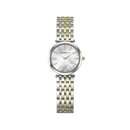 Montre Michel Herbelin - Epsilon - Quartz - Nacre & Acier / PVD Or