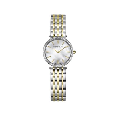 Montre Michel Herbelin - Epsilon - Quartz - Nacre Diamants & Bicolore