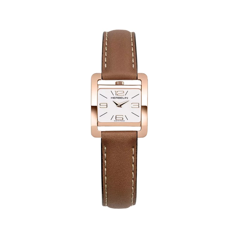 Montre Michel Herbelin - Ve AVENUE - Quartz - PVD Or Rose & Brun