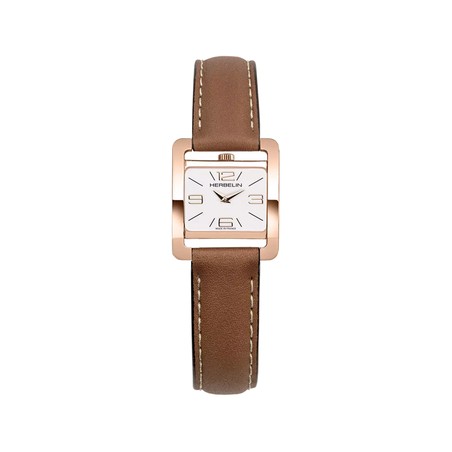 Montre Michel Herbelin - Ve AVENUE - Quartz - PVD Or Rose & Brun