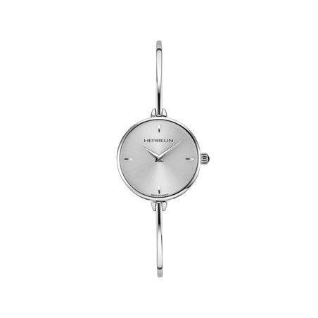 Montre Michel Herbelin - Fil - Quartz Ronde - Acier & Blanc