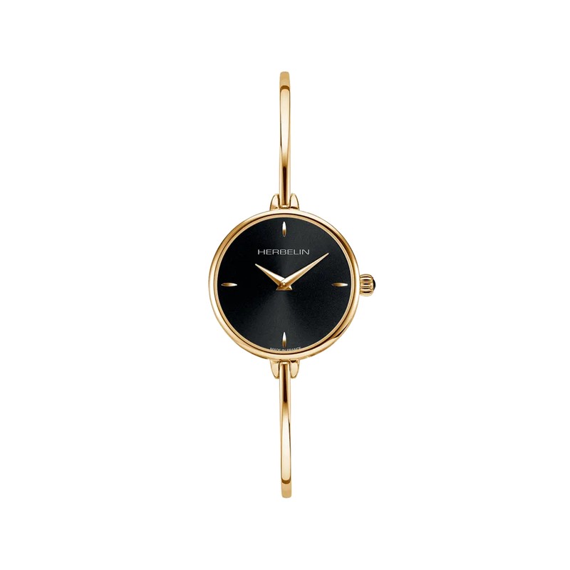 Montre Michel Herbelin - Fil - Quartz Ronde - Doré & Noir