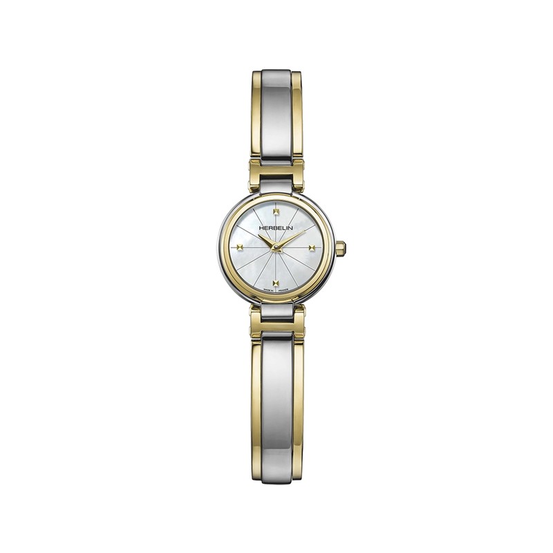Montre Michel Herbelin - Lady H - Quartz - Bicolore & Nacre