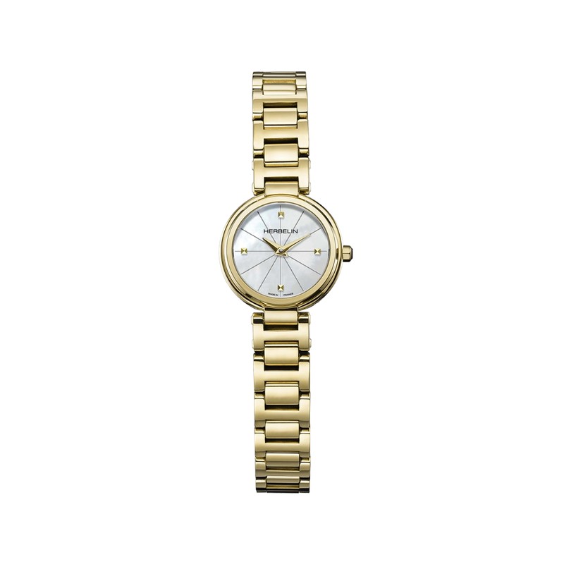 Montre Michel Herbelin - Lady H - Quartz - Nacre & PVD Or Jaune