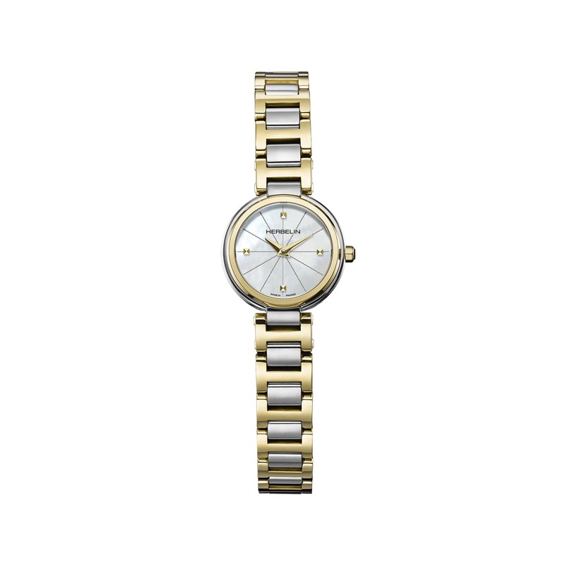 Montre Michel Herbelin - Lady H - Quartz - Nacre Blanche & Bicolore