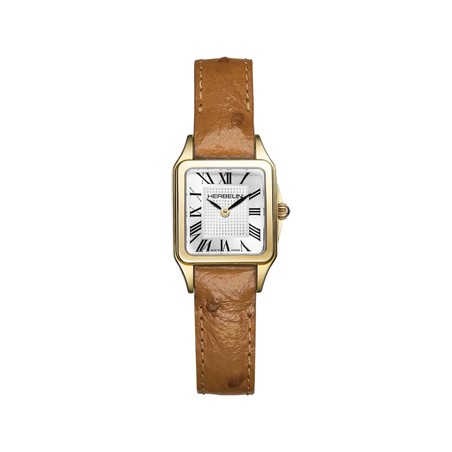 Montre Michel Herbelin - Luna - Mini Quartz - PVD Or Jaune & Cuir Camel