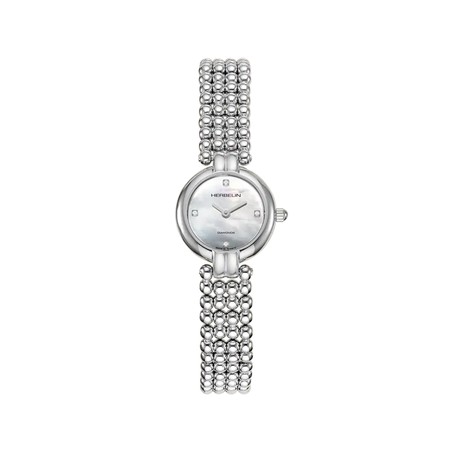 Montre Michel Herbelin - Perles - Quartz - Nacre & Diamants