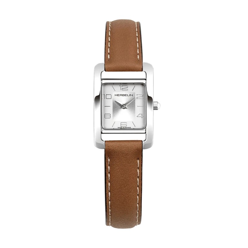 Montre Michel Herbelin - Ve AVENUE - Quartz - Nacre & Cuir Brun