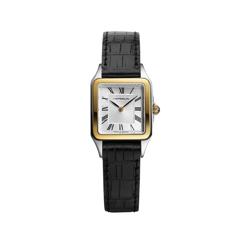 Montre Michel Herbelin - Luna - Quartz - Bicolore & Cuir Noir