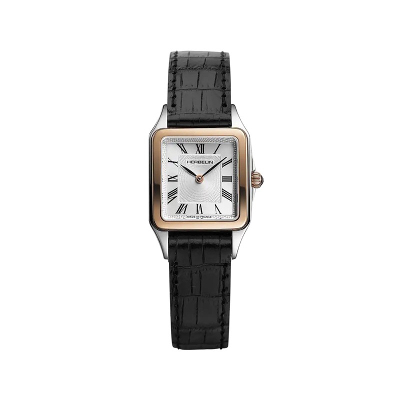 Montre Michel Herbelin - Luna - Quartz - PVD Or Rose & Cuir Noir